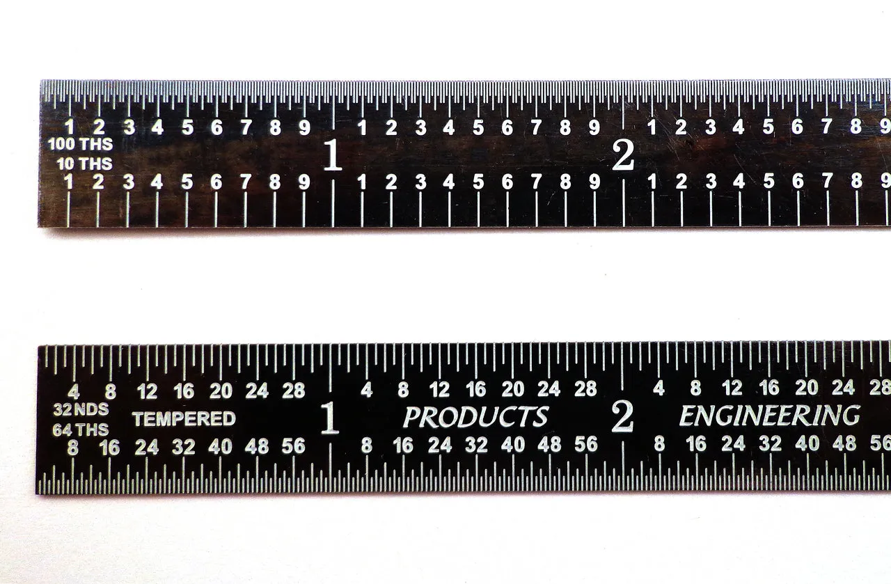 PEC Tools 5R Flexible Black Chrome Ruler