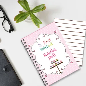 Personalised Notebook (A5 Size) - Cupcakes
