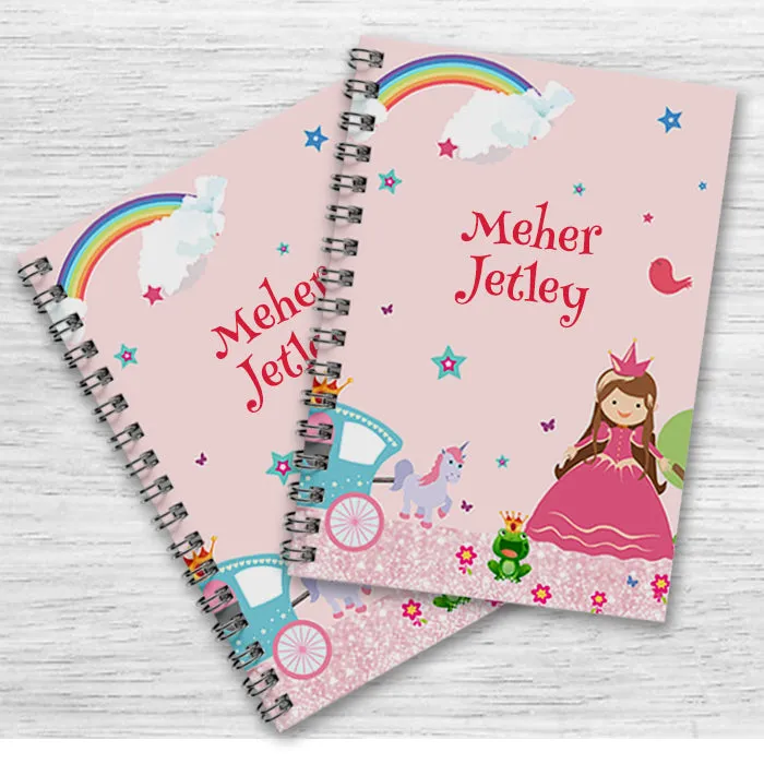 Personalised Notebook (A5 Size) - Princess