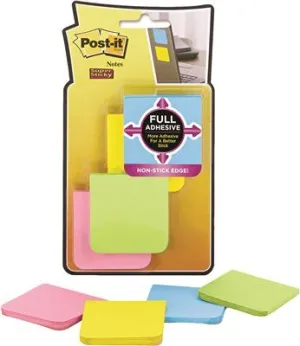 Post-It Full Adhesive Notes 2 Inch  X 2 Inch  Assorted Bright Colors 8 Per Pack