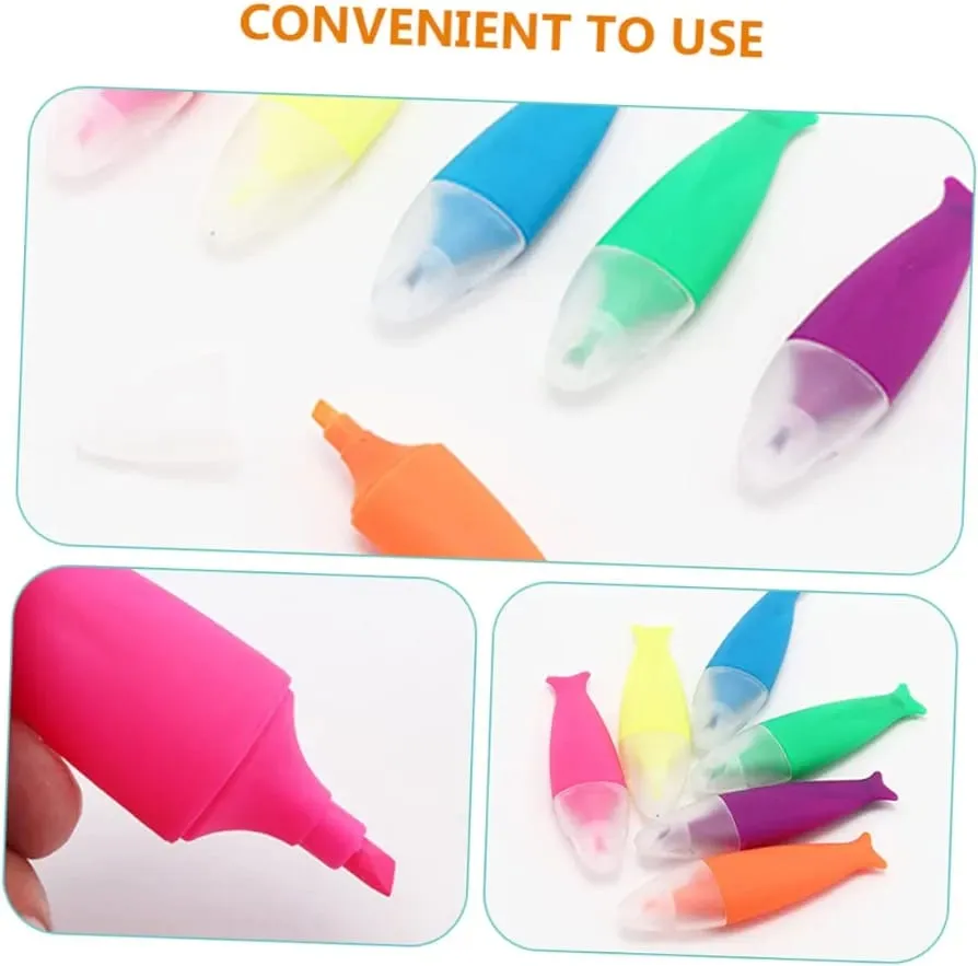 Rainbow Adorable Fish Highlighters