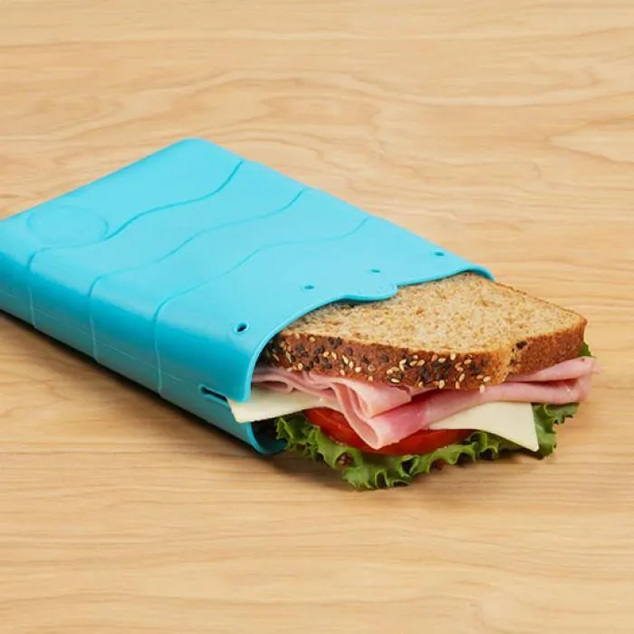 Silicone Sandwich Pouch - Blue