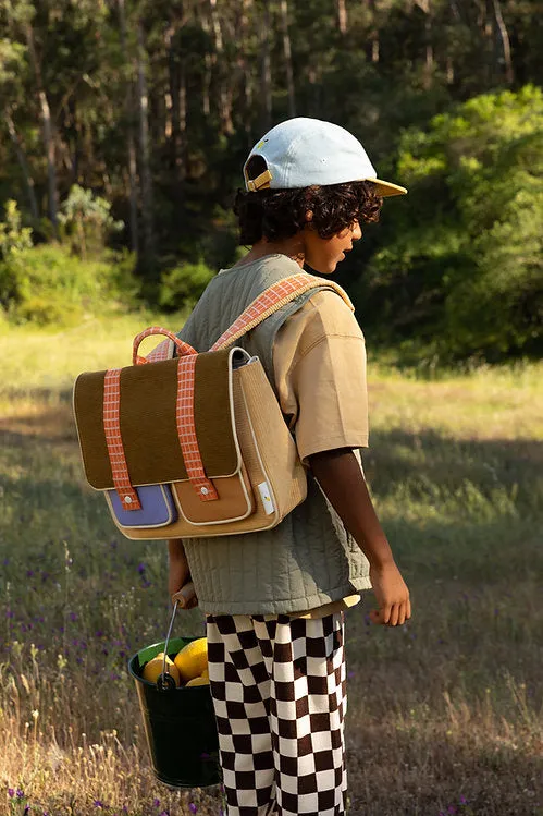 Sticky Lemon School Bag | Farmhouse Corduroy Pear Jam