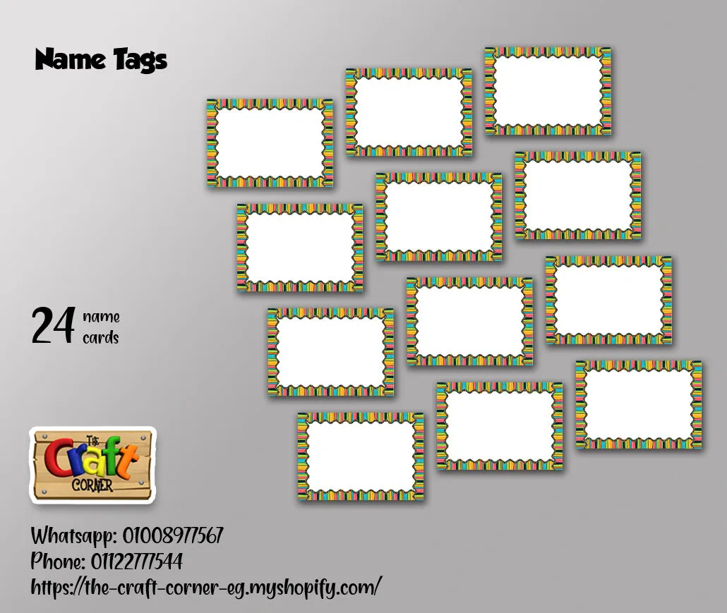 Stripes and Dots Welcome Board Set