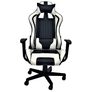 TITAN-X SERIES/ 1063 GAMING CHAIR (BLACK & WHITE)
