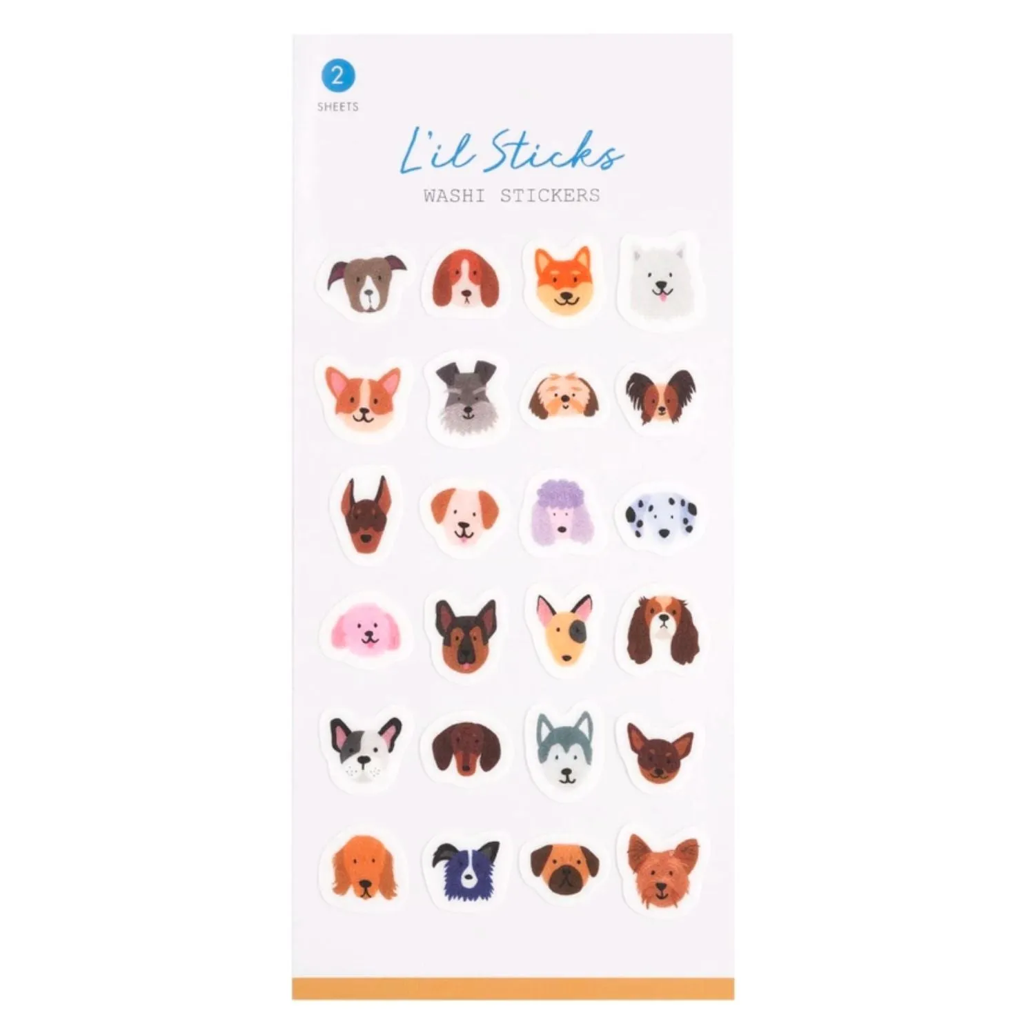 Washi Stickers: L'il Dogs