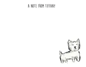 Westie Dog Personalized Stationery