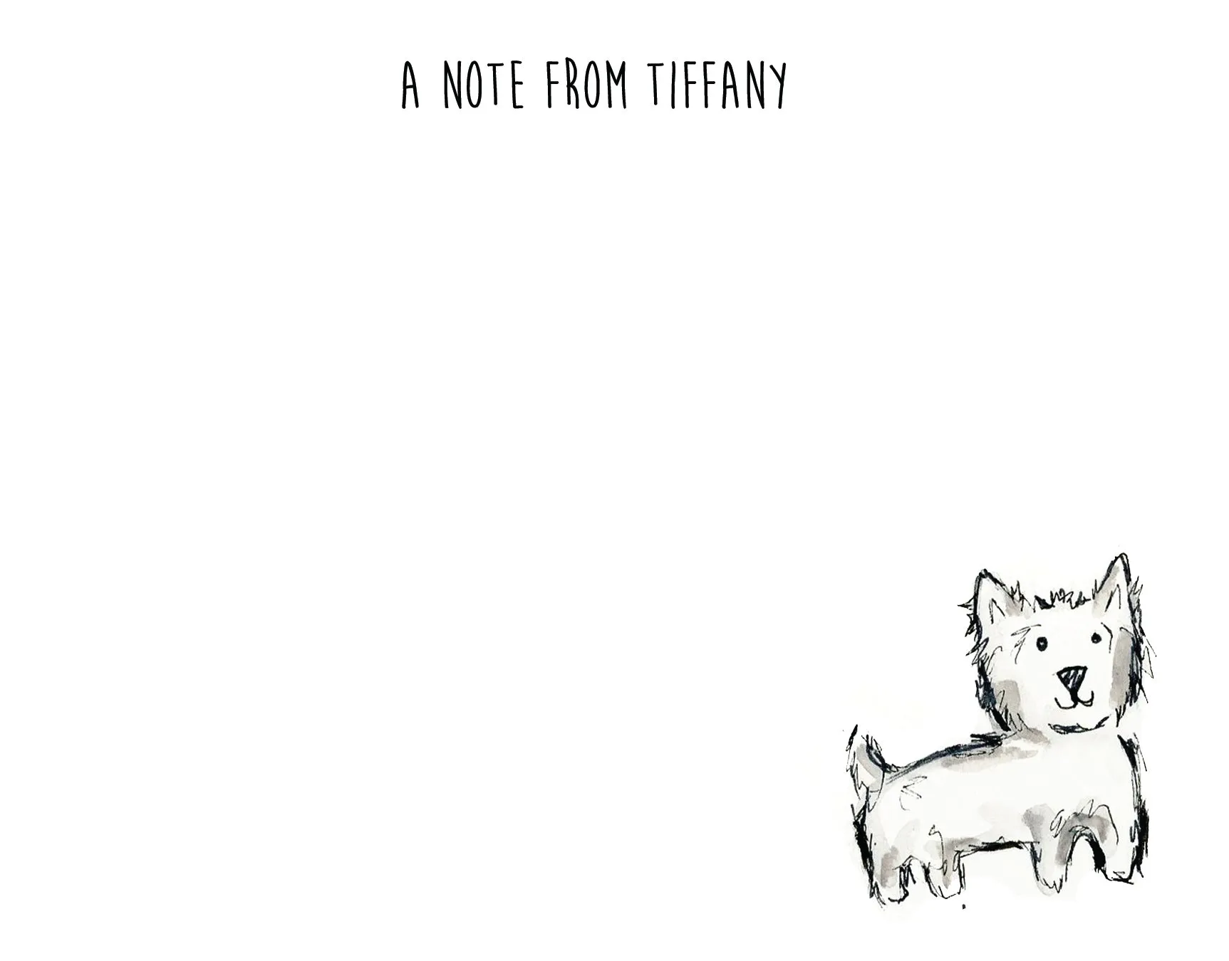 Westie Dog Personalized Stationery
