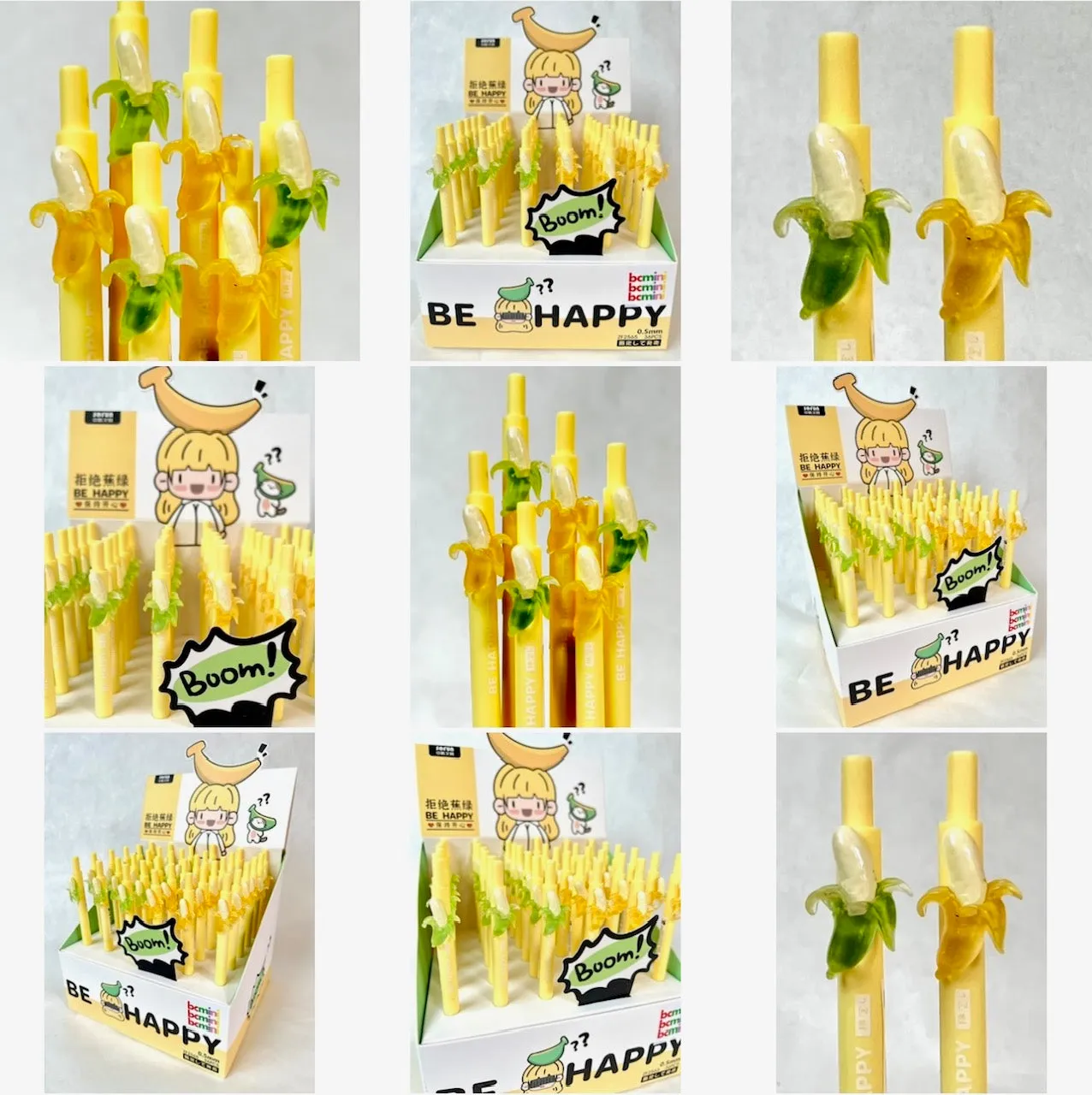 X 22532 BANANA RETRACTABLE GEL PEN-DISCONTINUED