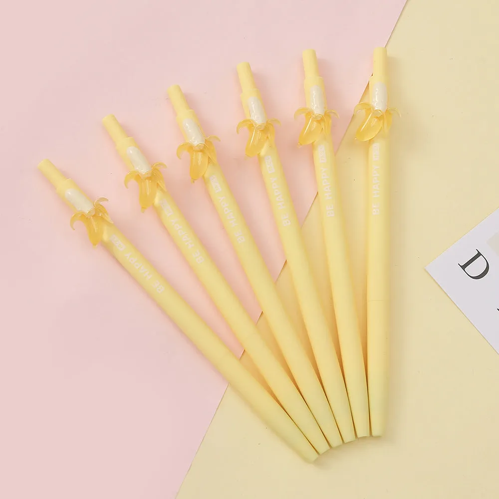 X 22532 BANANA RETRACTABLE GEL PEN-DISCONTINUED