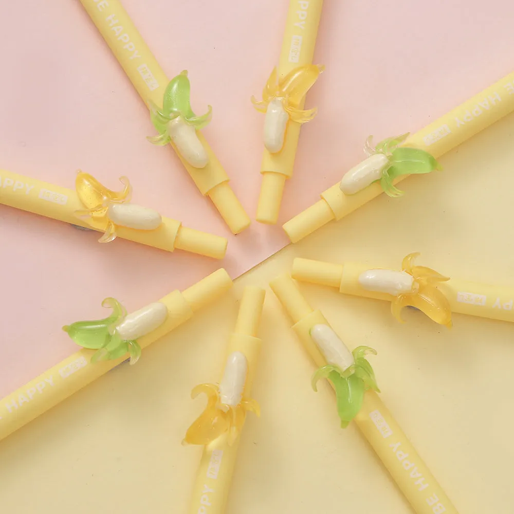 X 22532 BANANA RETRACTABLE GEL PEN-DISCONTINUED